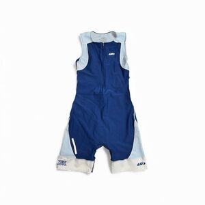 Louis Garneau Women’s Size XL Sleeveless Triathlon Power Gripper Suit Blue